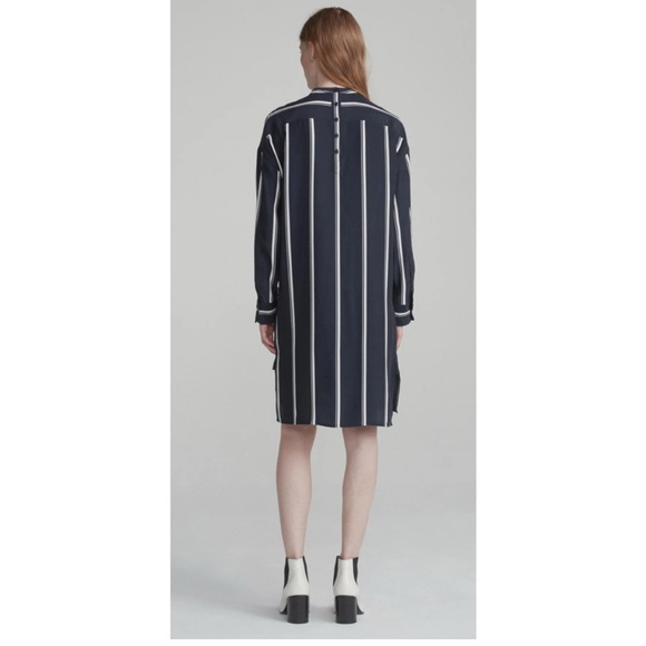 NWT Rag & Bone Navy Stripe Jacklin Dress XS - Picture 2 of 7